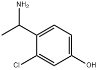 4-(1-AMINOETHYL)-3-CHLOROPHENOL Struktur