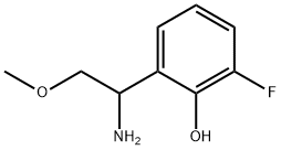 2-(1-AMINO-2-METHOXYETHYL)-6-FLUOROPHENOL Struktur