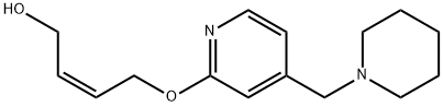 (2Z)-4-[[4-(1-Piperidinylmethyl)-2-pyridinyl]oxy]-2-buten-1-ol Struktur