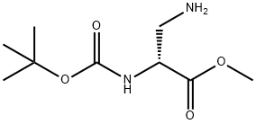 3-Amino-N-[(1,1-Dimethylethoxy)Carbonyl]-D- Alanine Methyl Ester Struktur