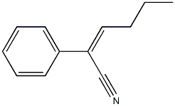 Benzeneacetonitrile, butylidene Struktur