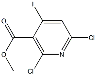 methyl 2,6-dichloro-4-iodonicotinate Struktur