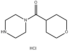 1-(oxane-4-carbonyl)piperazine hydrochloride Struktur