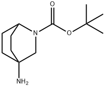 tert-butyl 4-amino-2-azabicyclo[2.2.2]octane-2-carboxylate Struktur