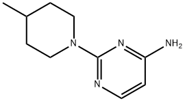 4-Amino-2-(4-methylpiperidino)pyrimidine Struktur