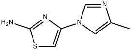 2-Amino-4-(4-methylimidazol-1-yl)thiazole Struktur