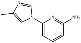 2-AMINO-6-(4-METHYLIMIDAZOL-1-YL)PYRIDINE Struktur