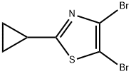 4,5-Dibromo-2-(cyclopropyl)thiazole Struktur