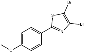 4,5-Dibromo-2-(4-methoxyphenyl)thiazole Struktur