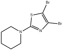 4,5-Dibromo-2-(piperidino)thiazole Struktur