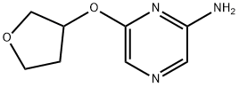 2-Amino-6-(tetrahydrofuran-3-yloxy)pyrazine Struktur