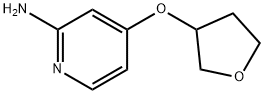 2-AMINO-4-(TETRAHYDROFURAN-3-YLOXY)PYRIDINE Struktur