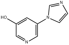 3-Hydroxy-5-(imidazol-1-yl)pyridine Struktur