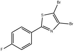 4,5-Dibromo-2-(4-fluorophenyl)thiazole Struktur