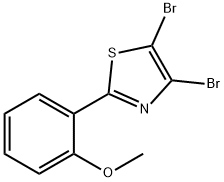 4,5-Dibromo-2-(2-methoxyphenyl)thiazole Struktur