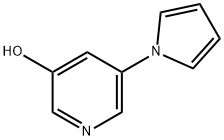 3-Hydroxy-5-(1H-pyrrol-1-yl)pyridine Struktur