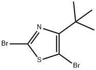 2,5-Dibromo-4-(tert-butyl)thiazole Struktur