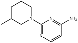 4-Amino-2-(3-methylpiperidino)pyrimidine Struktur