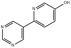 3-Hydroxy-6-(5-pyrimidyl)pyridine Struktur