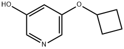 3-Hydroxy-5-(cyclobutoxy)pyridine Struktur