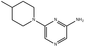 2-Amino-6-(4-methylpiperidin-1-yl)pyrazine Struktur