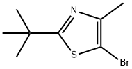 5-Bromo-4-methyl-2-tert-butylthiazole Struktur