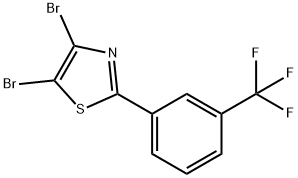 4,5-Dibromo-2-(3-trifluoromethylphenyl)thiazole Struktur