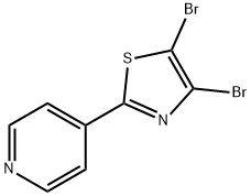 4,5-Dibromo-2-(4-pyridyl)thiazole Struktur