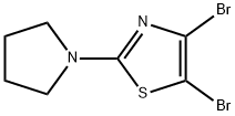 4,5-Dibromo-2-(pyrrolidino)thiazole Struktur