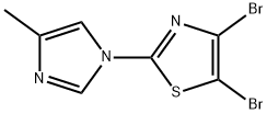 4,5-Dibromo-2-(4-methylimidazol-1-yl)thiazole Struktur