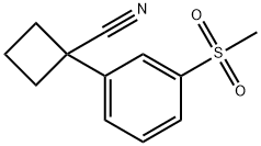 1-[3-(Methylsulfonyl)phenyl]cyclobutanecarbonitrile Struktur