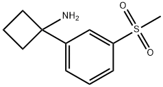 1-[3-(Methylsulfonyl)phenyl]cyclobutylamine Struktur