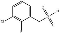 (3-chloro-2-fluorophenyl)methanesulfonyl chloride Struktur