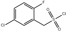 (5-chloro-2-fluorophenyl)methanesulfonyl chloride Struktur