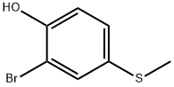 2-BROMO-4-(METHYLTHIO)PHENOL Struktur