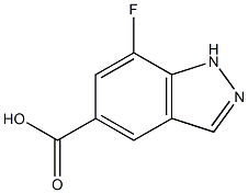 7-fluoro-1H-indazole-5-carboxylic acid Struktur