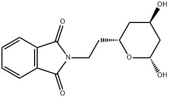 2-{2-[(2R,4R,6R)-4,6-dihydroxytetrahydro-2H-pyran-2-yl]ethyl}-1H-isoindole-1,3(2H)-dione Struktur