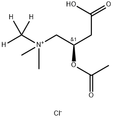 Acetyl L-Carnitine-d3 Hydrochloride Struktur