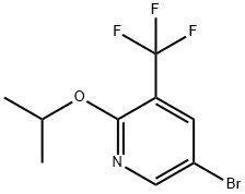 5-Bromo-2-isopropoxy-3-(trifluoromethyl)pyridine Struktur