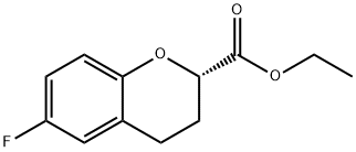 Ethyl (S)-6-fluorochromane-2-carboxylate Struktur