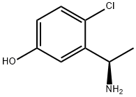 3-((1R)-1-AMINOETHYL)-4-CHLOROPHENOL Struktur