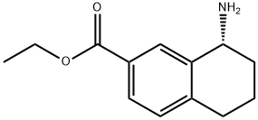 ETHYL(8R)-8-AMINO-5,6,7,8-TETRAHYDRONAPHTHALENE-2-CARBOXYLATE Struktur