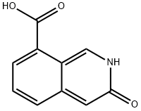 3-hydroxyisoquinoline-8-carboxylic acid Struktur