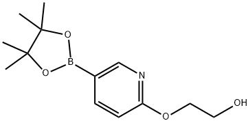 [6-(2-Hydroxyethoxy)pyridin-3-yl]boronic acid pinacol ester Struktur