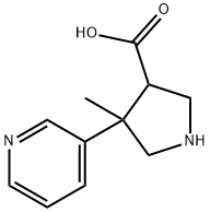 ethyl 4-methyl-4-(pyridin-3-yl)pyrrolidine-3-carboxylate Struktur