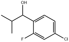 1-(4-chloro-2-fluorophenyl)-2-methylpropan-1-ol Struktur