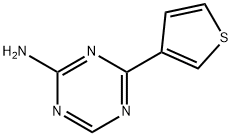 4-(3-Thienyl)-1,3,5-triazin-2-amine Struktur