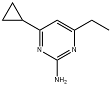 4-cyclopropyl-6-ethylpyrimidin-2-amine Struktur