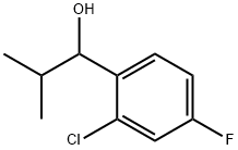 1-(2-chloro-4-fluorophenyl)-2-methylpropan-1-ol Struktur