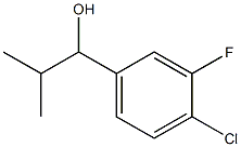 1-(4-chloro-3-fluorophenyl)-2-methylpropan-1-ol Struktur